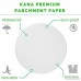 KANA Parchment Paper Baking Circles - 100 Pre-cut 9 Inch Round Parchment Sheets for Baking Cakes Cooking Dutch Oven Air Fryer Cheesecakes Tortilla Press - B06Y4J64FP